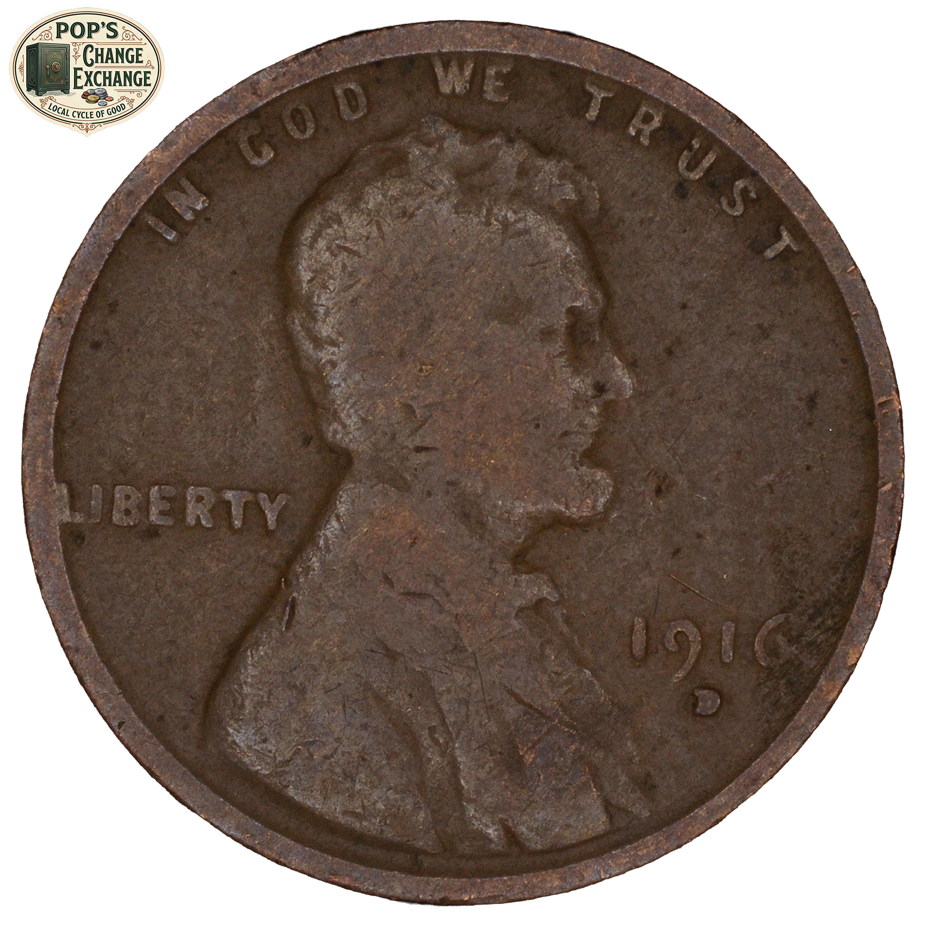 1916-D Wheat Penny (Good)