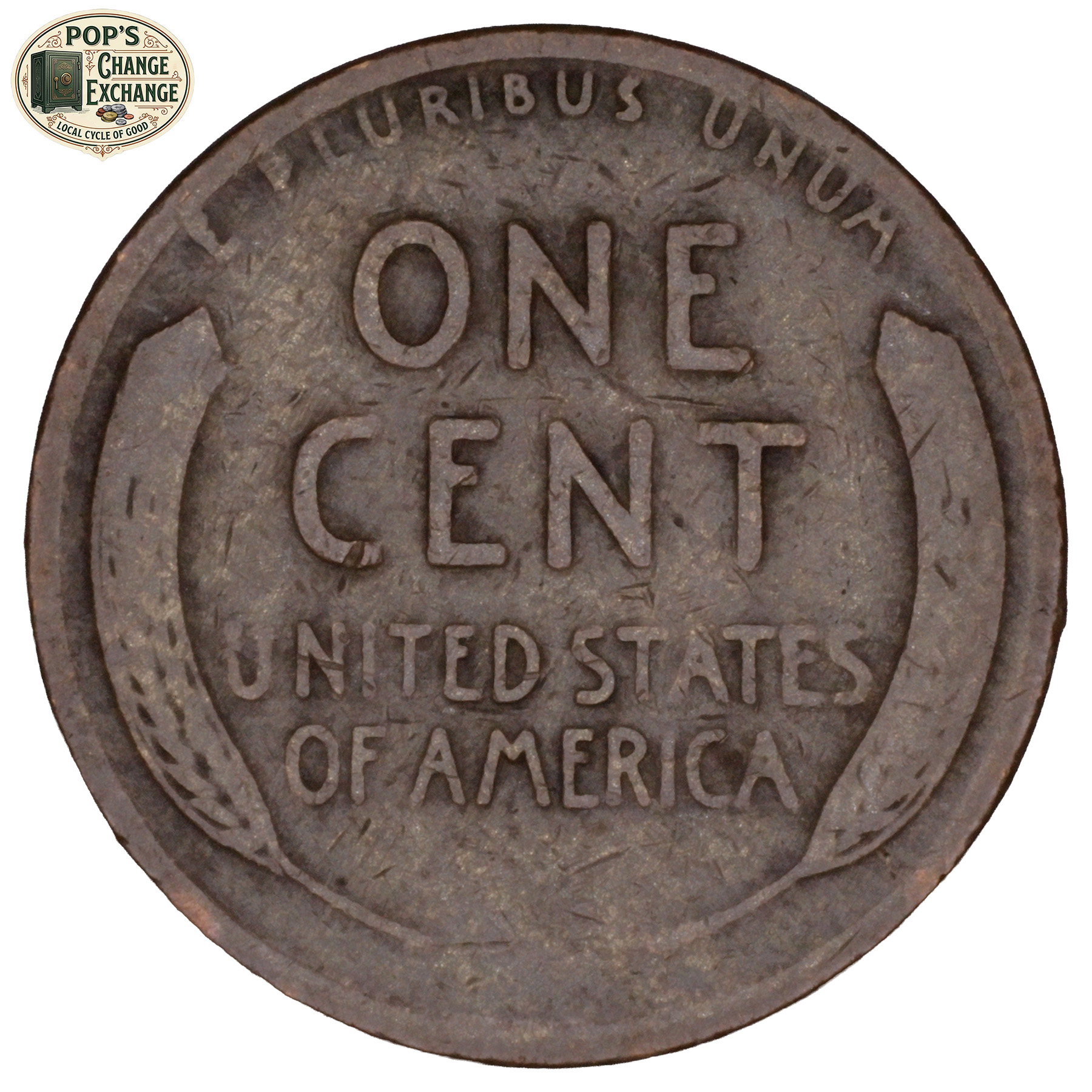 1917 Wheat Penny (Good +) image 2