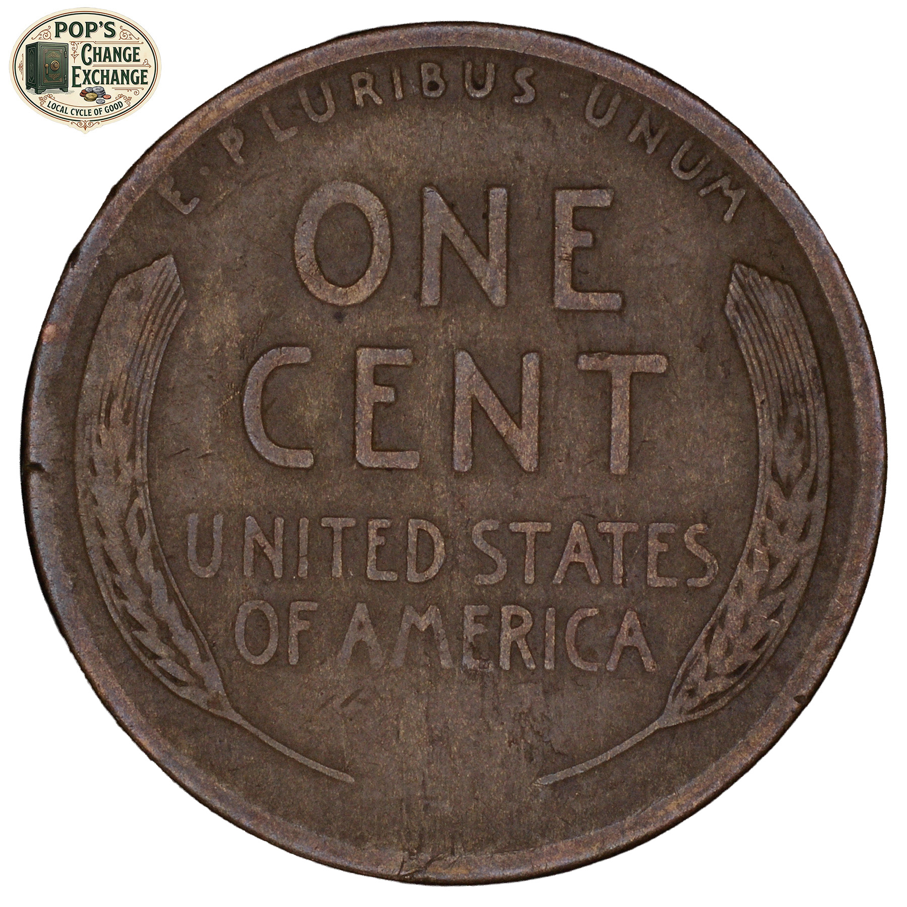 1920-S Wheat Penny (Very Fine) image 2