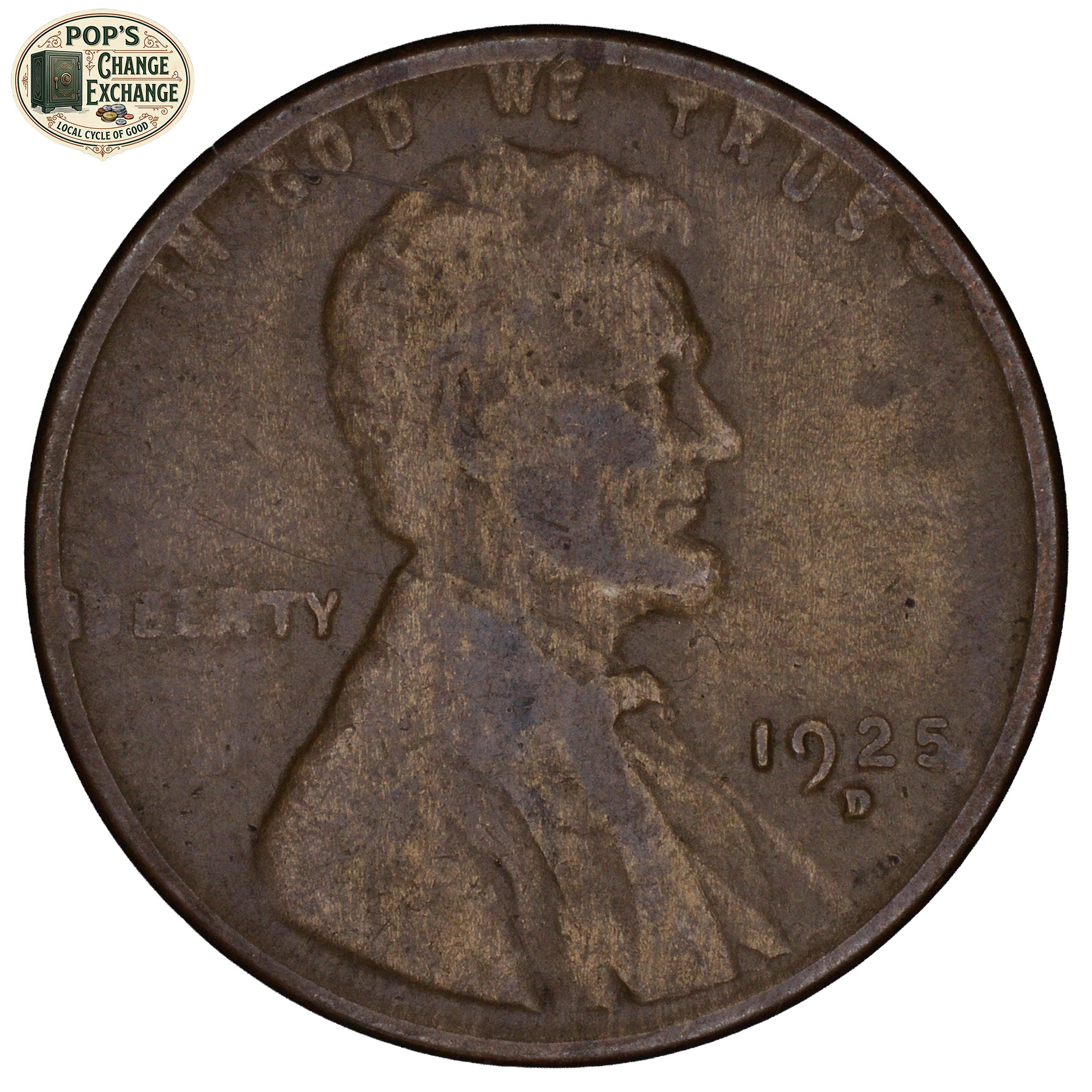 1925-D Wheat Penny (Very Fine)