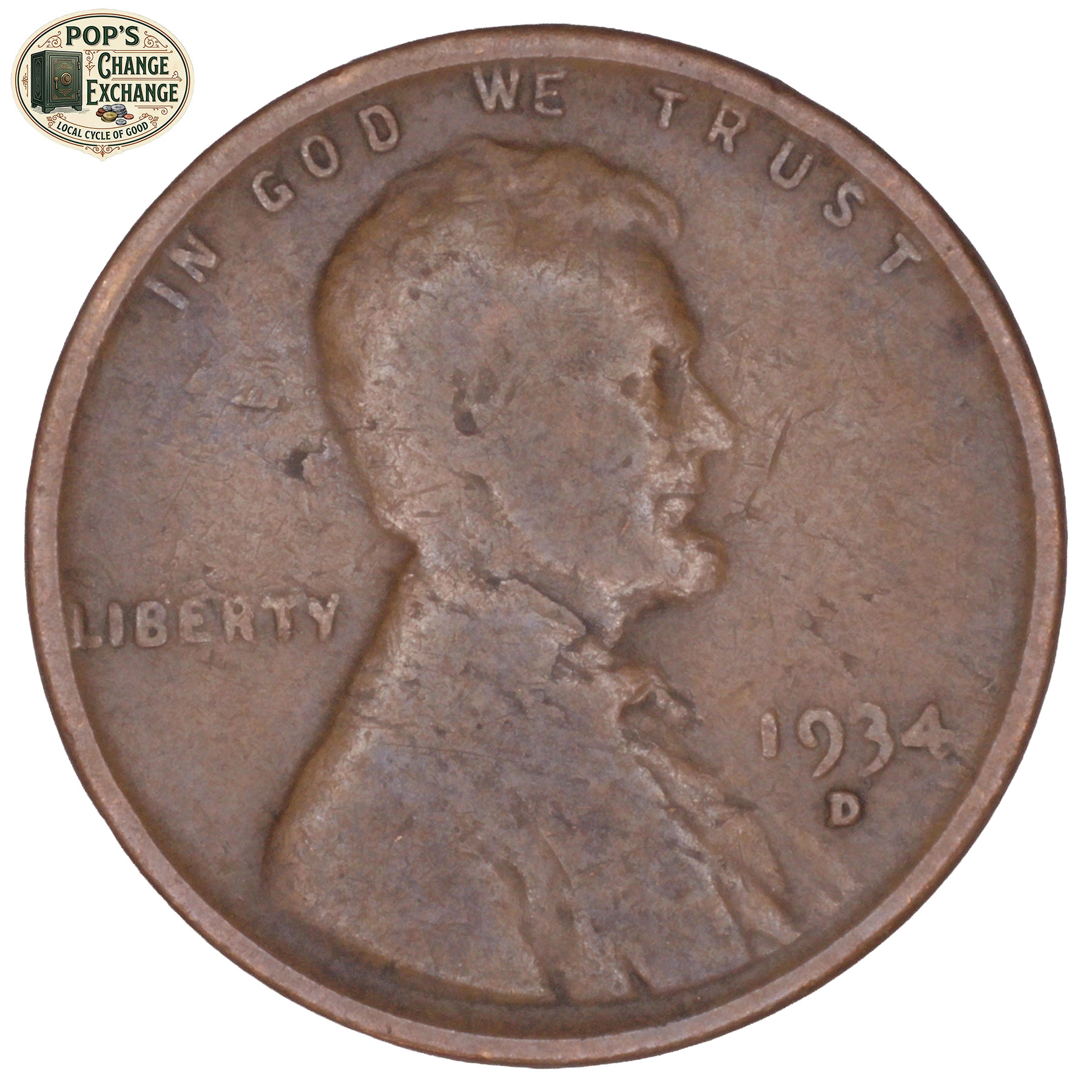 1934-D Lincoln Wheat Cent