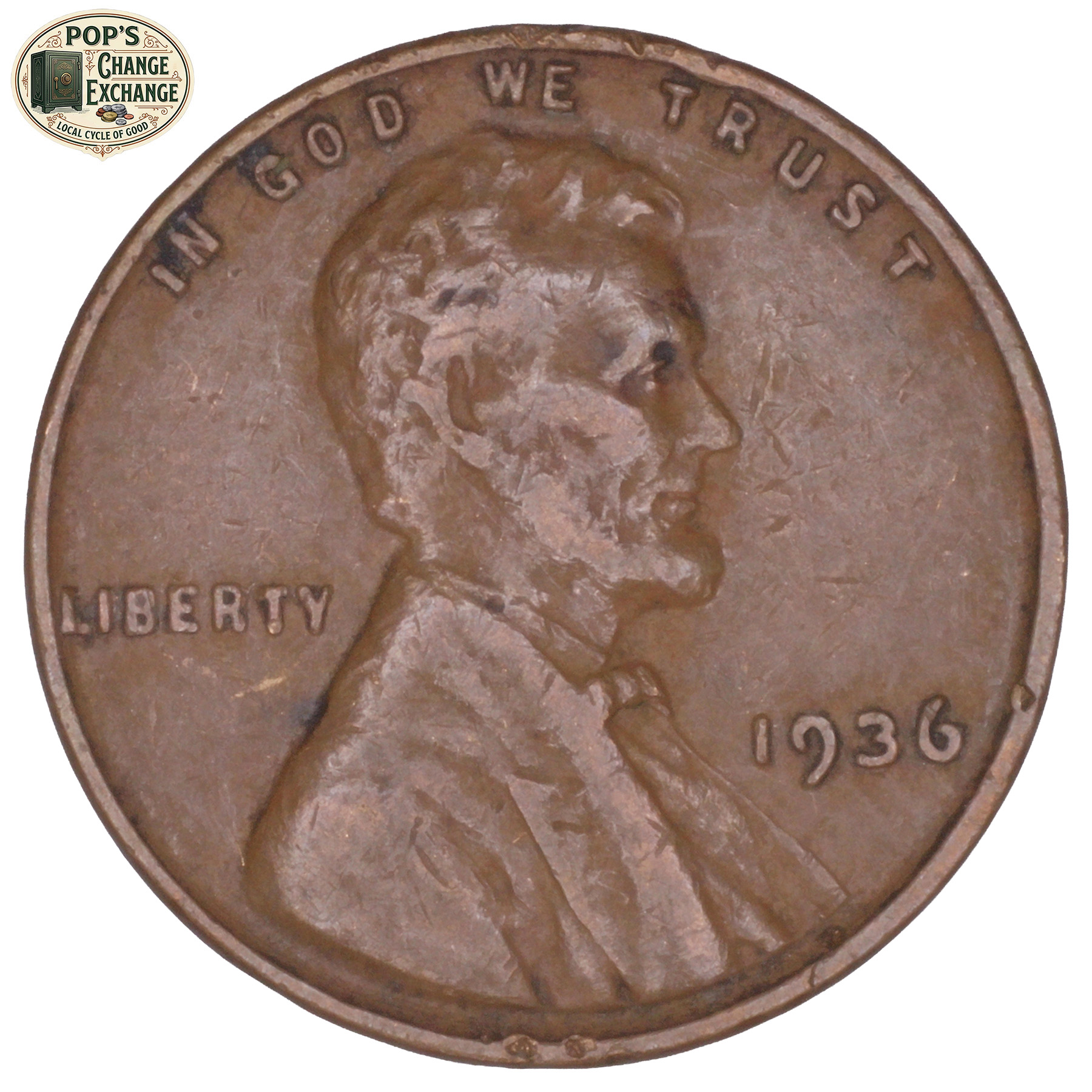 1936 Lincoln Wheat Cent