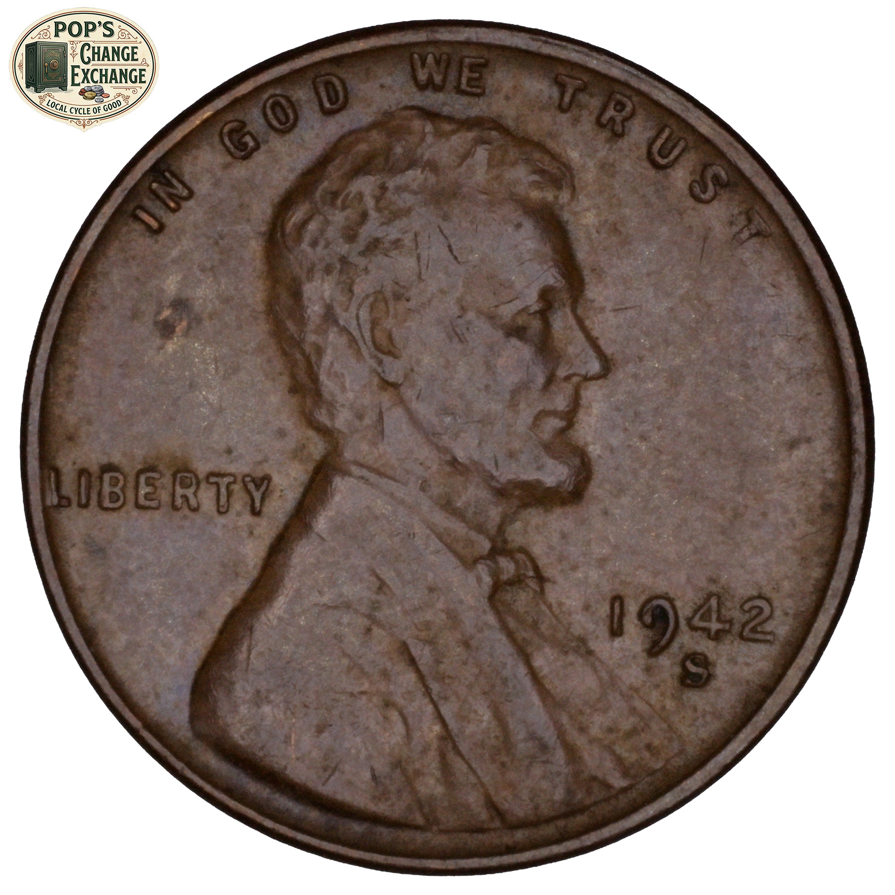 1942-S Wheat Penny (About Uncirculated)