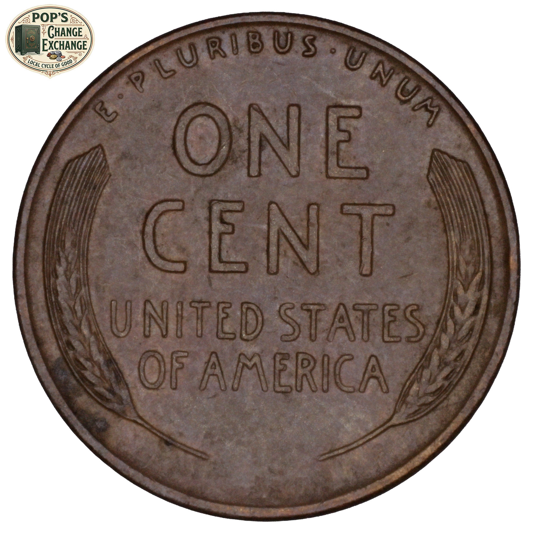 1942-S Wheat Penny (About Uncirculated) image 2