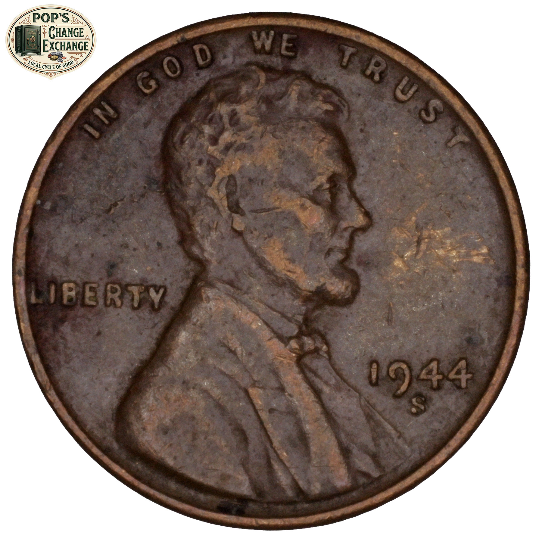 1944-S Wheat Penny (Very Fine+)