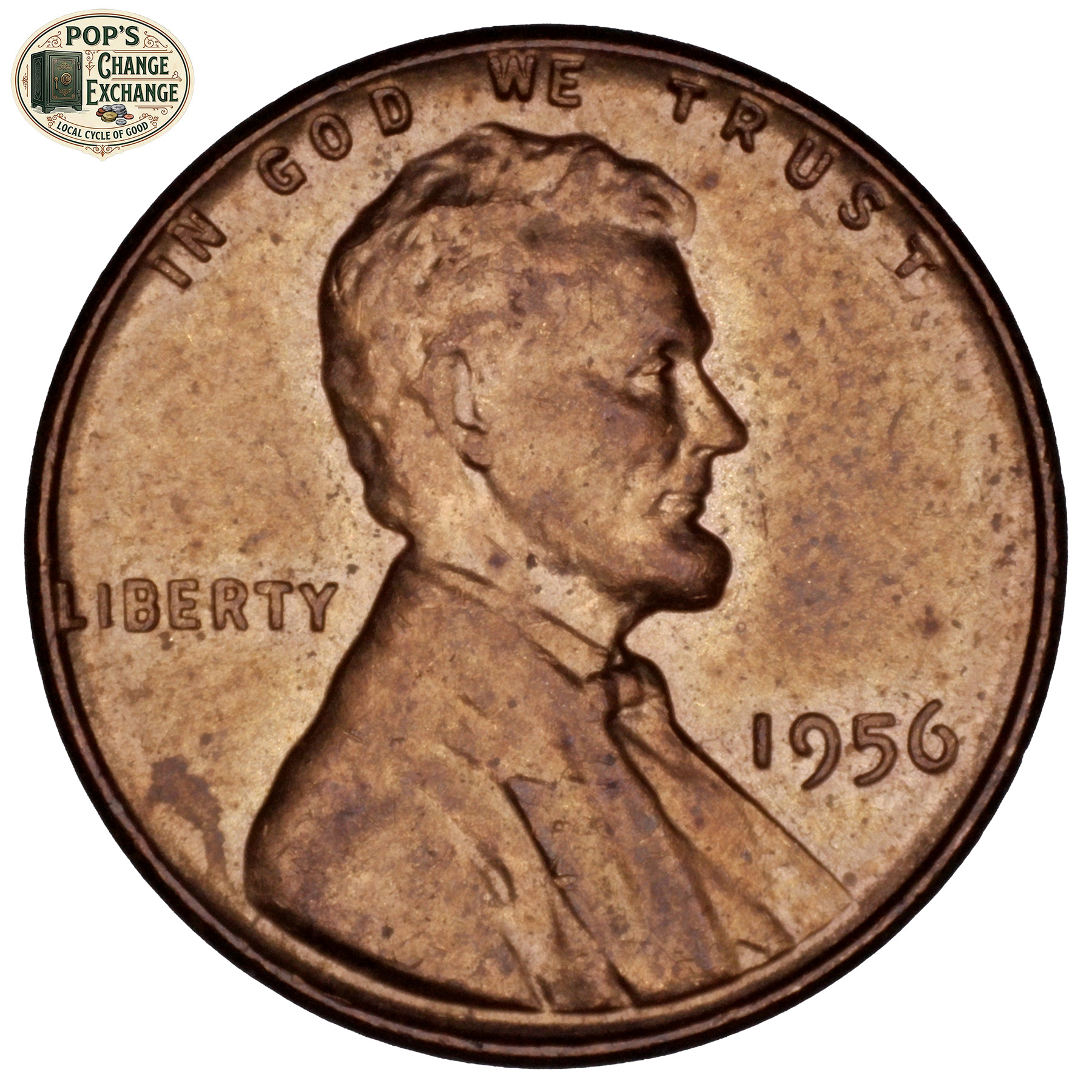 1956 Wheat Penny (About Uncirculated +)
